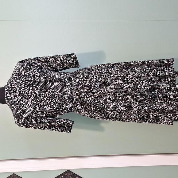 Lauren Ralph Lauren Black And White Wrap Dress Size 10 - Picture 6 of 9